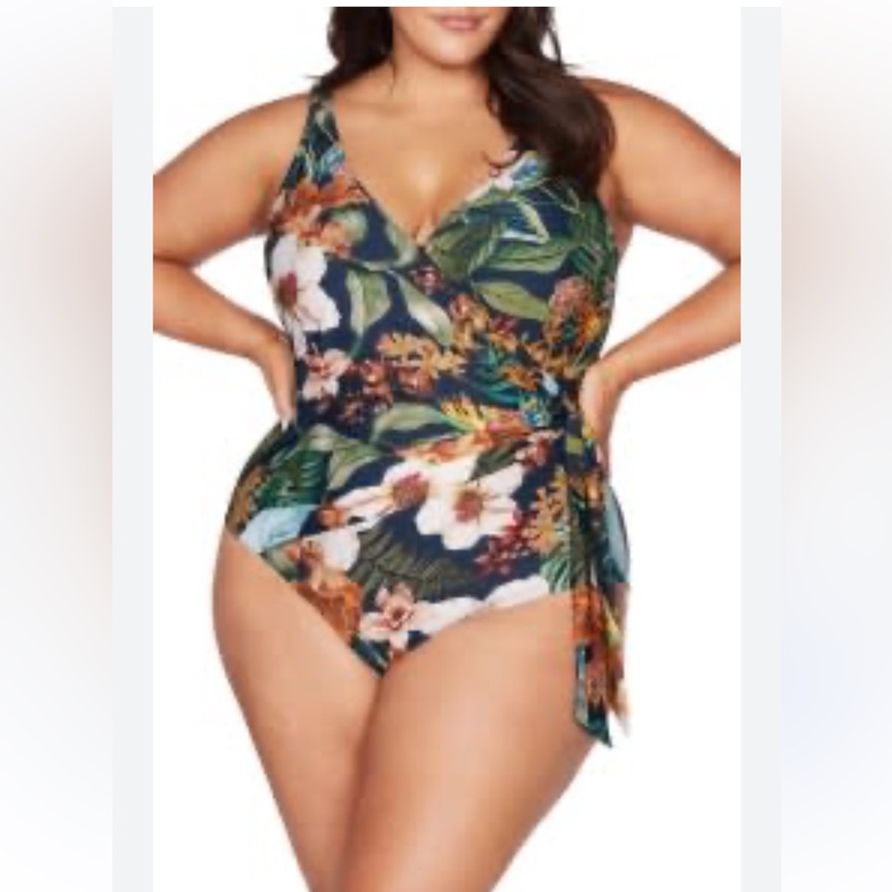 Artesands Women’s Into The Saltu Floral One-Piece Swimsuit Sz 22 D/DD - Picture 1 of 5
